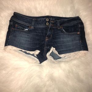AEO dark denim shorts 🖤